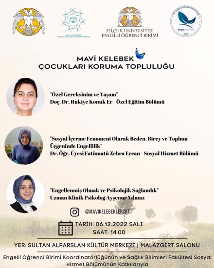 Sosyal Hizmet Bölümü ve Engelli Öğrenci Birim Koordinatörlüğünün Katkılarıyla Hazırlanan Panel